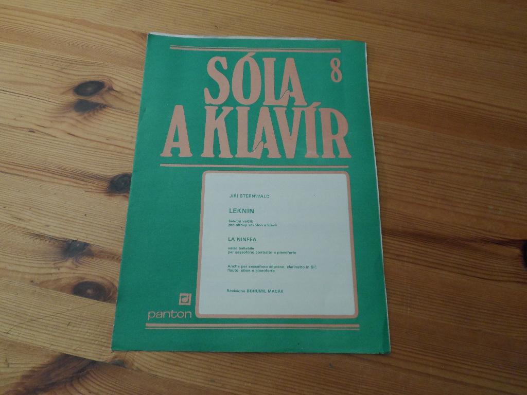 Sola a klavir - jiri sternwald, Muziek en Instrumenten, Bladmuziek, Gebruikt, Artiest of Componist, Populair, Klarinet