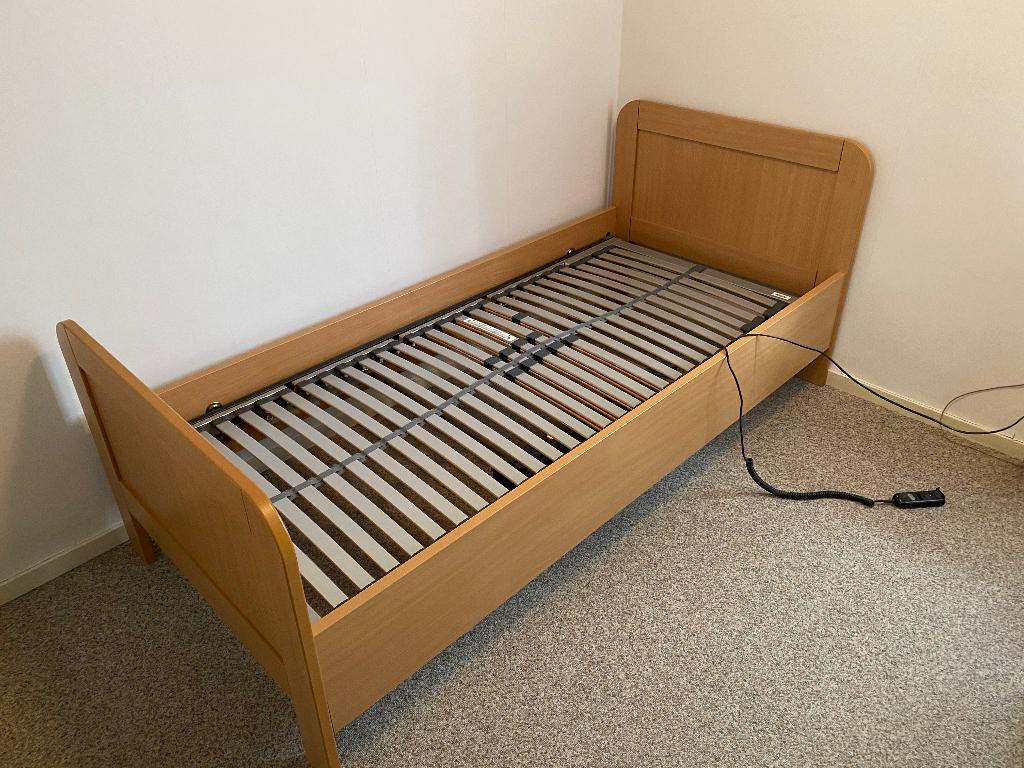 Seniorenbed, Ophalen, Verstelbaar, 90 cm, Eenpersoons