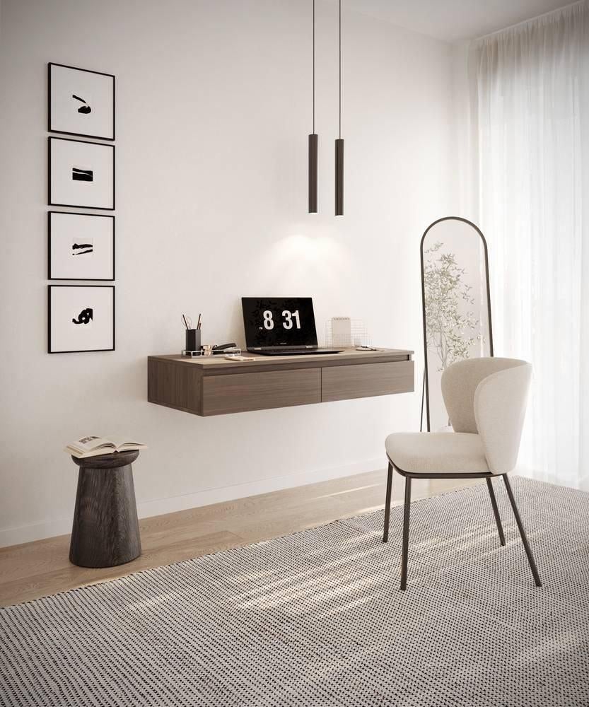 Kaptafel Kate zwevend - 120cm/Bruin (Nieuw), Huis en Inrichting, Kasten | Wandmeubels, Ophalen, Nieuw, Minder dan 150 cm, Minder dan 100 cm