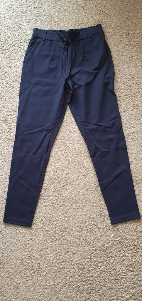 ONLY DONKERBLAUWE POPTRASH BROEK MAAT M LENGTE 34, Maat 38/40 (M), Only, Blauw, Nieuw