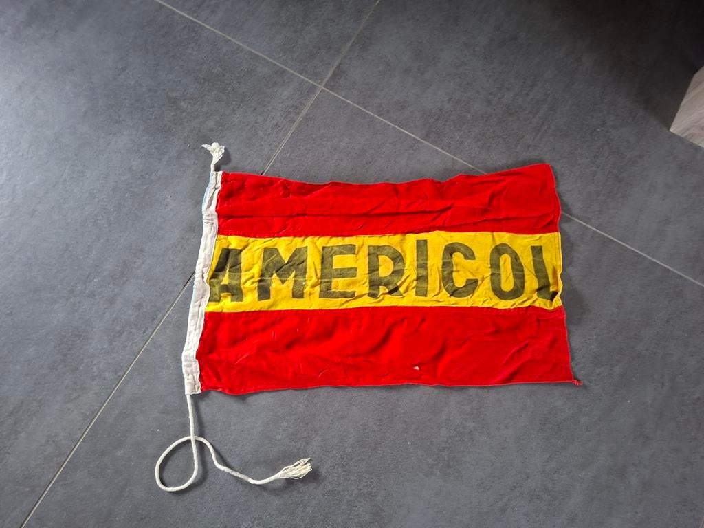 Americol vlag, Ophalen of Verzenden, Gebruikt, Reclamebord