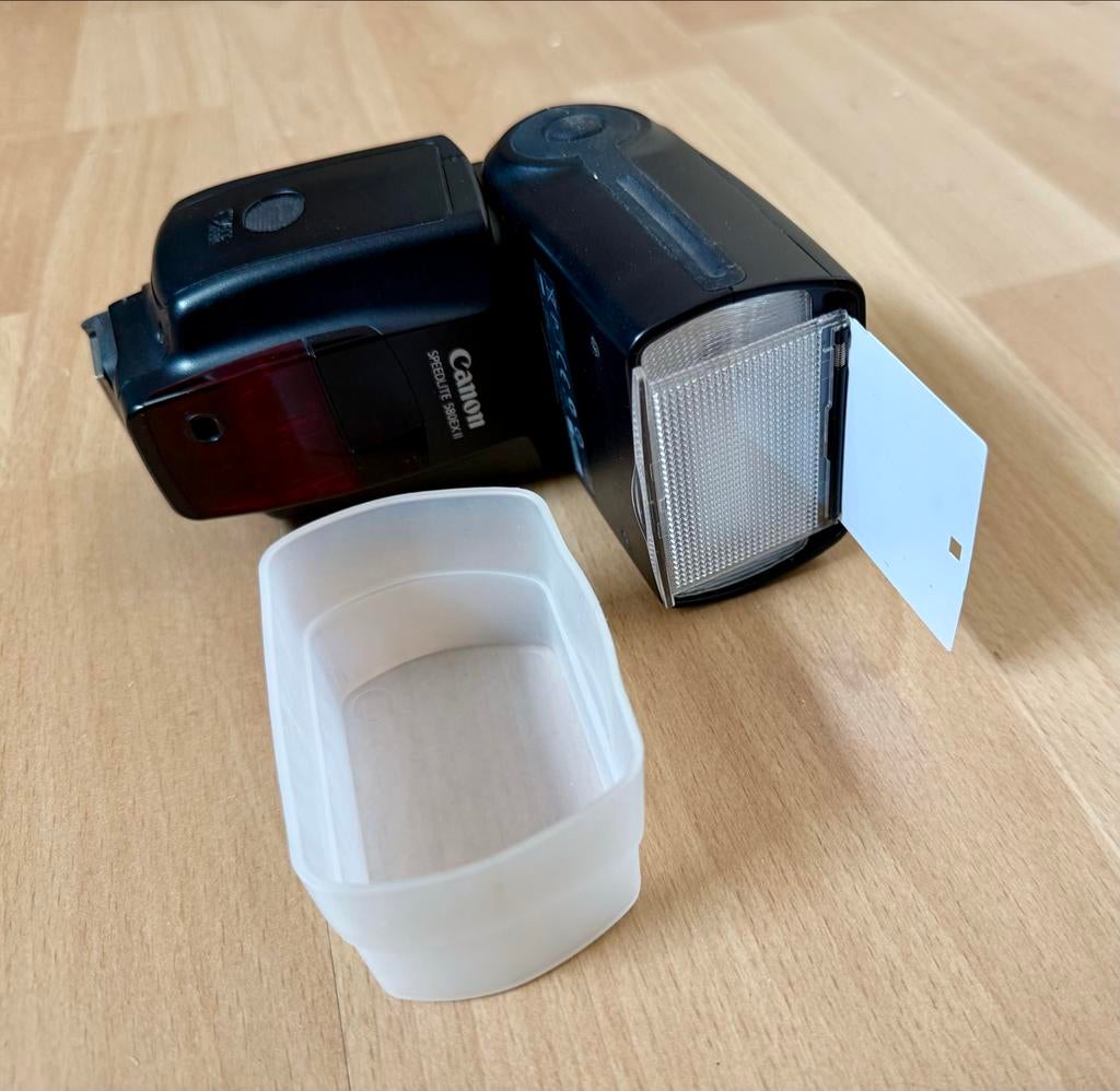 Canon Speedlite 580EX II flitser, Audio, Tv en Foto, Fotografie | Flitsers, Ophalen of Verzenden, Gebruikt, Canon, Kantelbaar