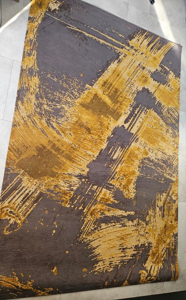 Loise de Poorter Jaguar Flatpanel Vloerkleed Goud 155x230cm, Overige kleuren, 150 tot 200 cm, 200 cm of meer, Ophalen of Verzenden