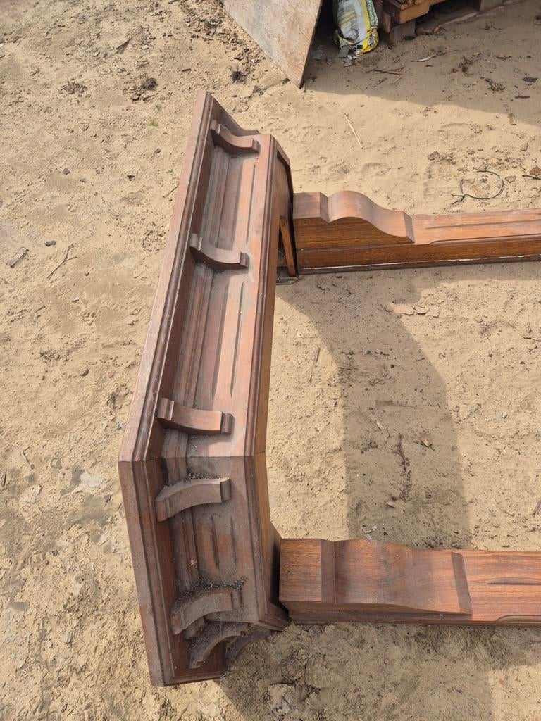 Openhaard schouw ombouw kachel, Ophalen, Gebruikt, Vrijstaande haard, Houthaard