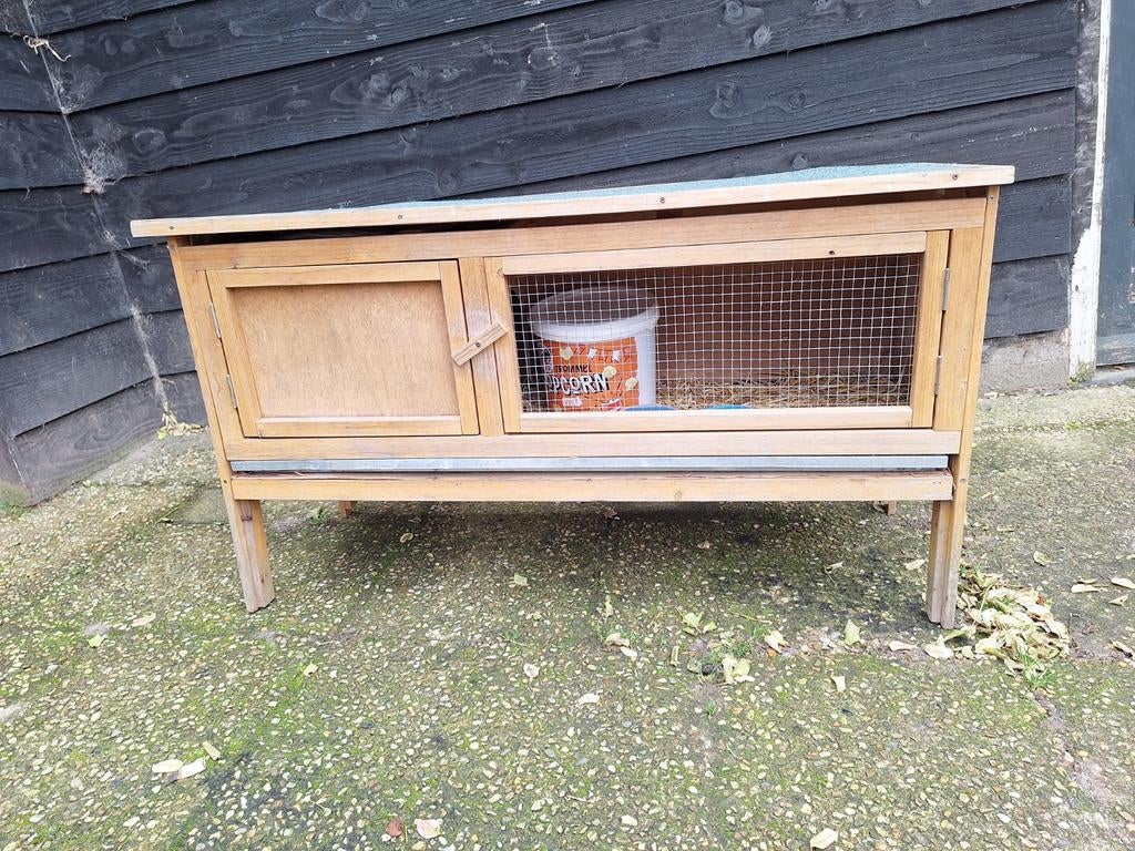 Konijnenhok caviahok startklaar met alle toebehoren, Dieren en Toebehoren, Ophalen, Konijn, 90 cm of meer, Hok