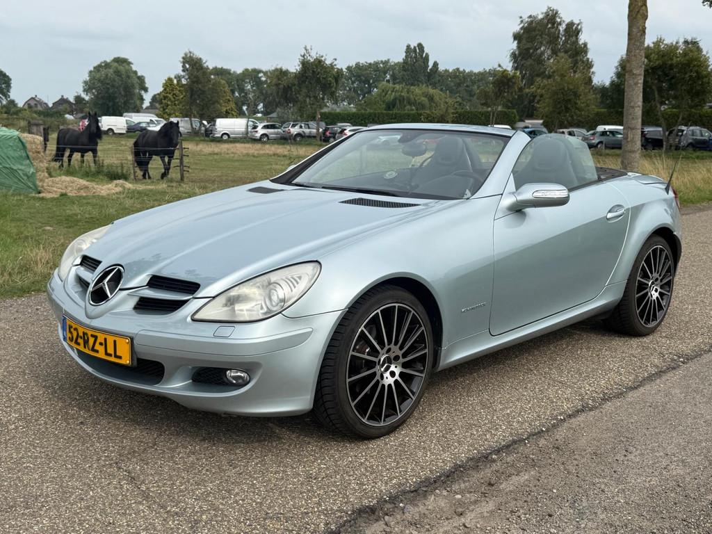 Mercedes-Benz SLK-klasse 200 K AUT APK 11-2026 Leder Airco 1, Auto's, Automaat, Achterwielaandrijving, Gebruikt, Zwart