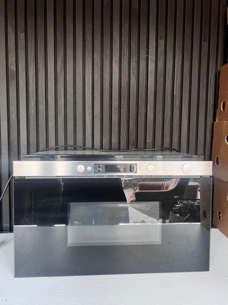 IKEA INBOUW MAGNETRON ROESTVRIJ STAAL, Witgoed en Apparatuur, Magnetrons, Zo goed als nieuw, Inbouw, Magnetron, Minder dan 45 cm