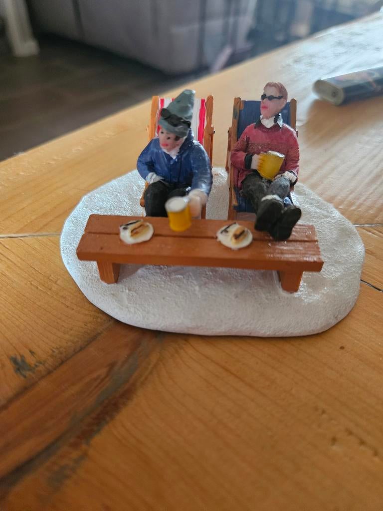 Lemax miniatuur tafereel: Winterse ontspanning, Diversen, Ophalen of Verzenden