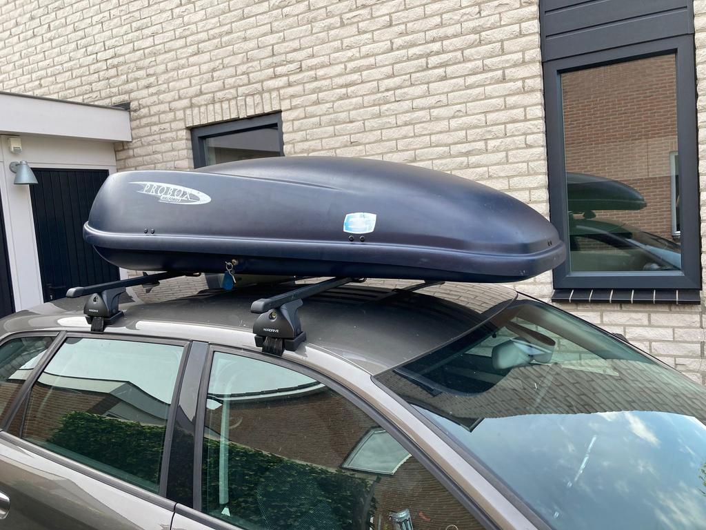 Te huur: Hapro ProBox 455L dakkoffer, Ophalen, Gebruikt