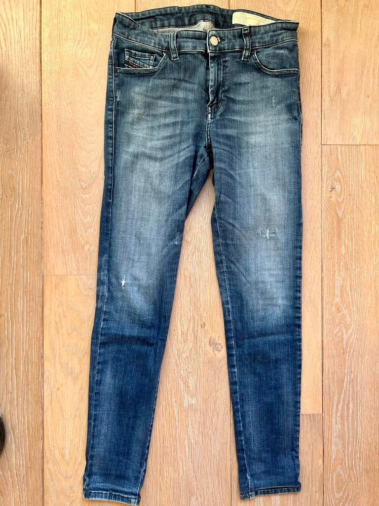 DIESEL Spijkerbroek W 30 L30 Slandy regular waist Jeans, Kleding | Dames, Ophalen of Verzenden, Zo goed als nieuw, Blauw, W30 - W32 (confectie 38/40)