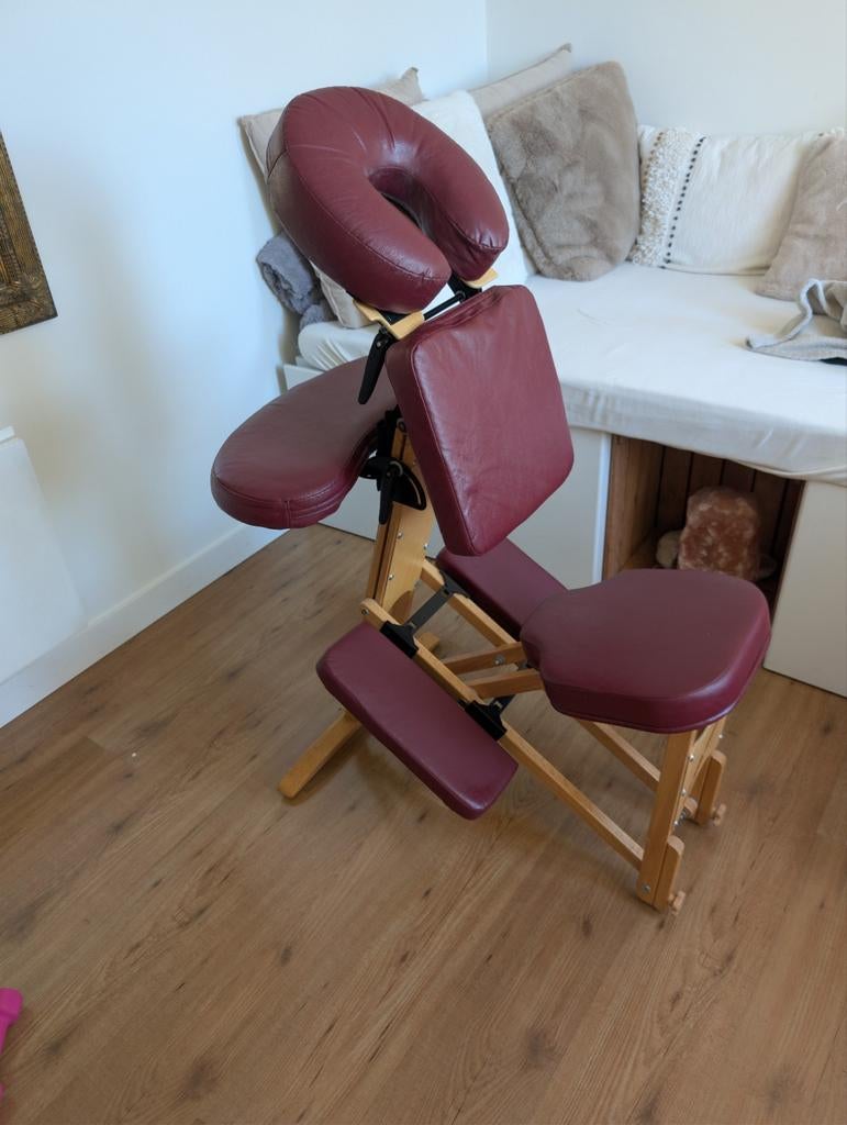 Stronglite houten massagestoel .Pick up in Amsterdam, Ophalen of Verzenden, Zo goed als nieuw, Massagestoel of Kussen