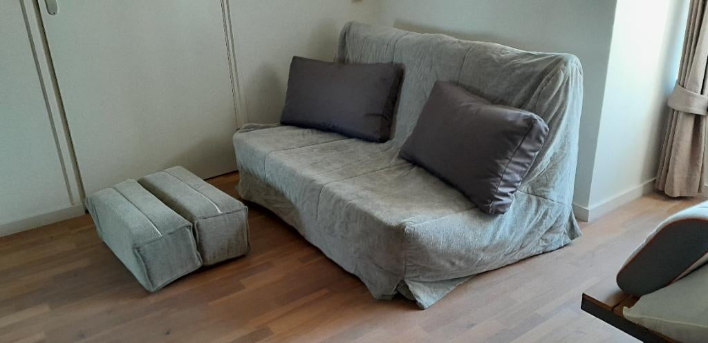 Bed/ slaap-bankje, Ophalen, Gebruikt, Tweepersoons, 140 cm