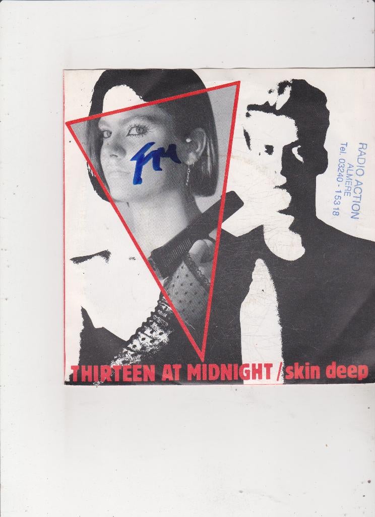 7"Single Thirteen at Midnight - Skin Deep, Gebruikt, 7 inch, Single, Dance