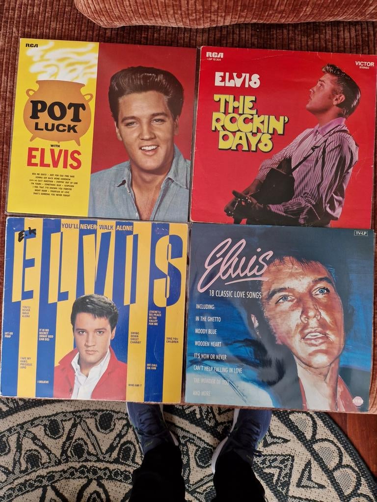 4 lps Elvis presley, Ophalen of Verzenden, Gebruikt, Overige formaten, Poprock