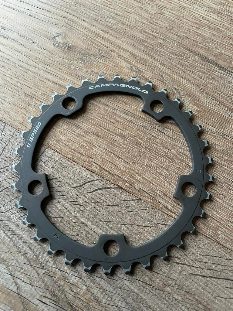 Campagnolo Super Record binnenblad 11 speed, Fietsen en Brommers, Crankstel of Pedalen, Gebruikt, Ophalen of Verzenden, Aluminium