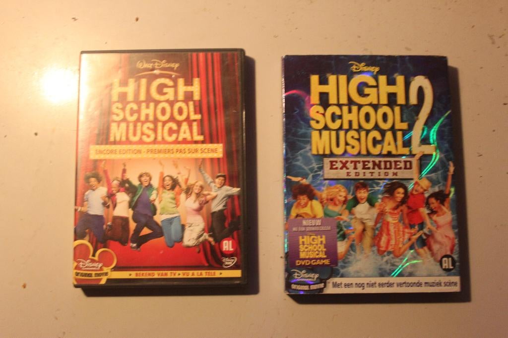602f - 2 dvds - disney - high school musial / high scool mus, Cd's en Dvd's, Alle leeftijden, Ophalen of Verzenden, Gebruikt