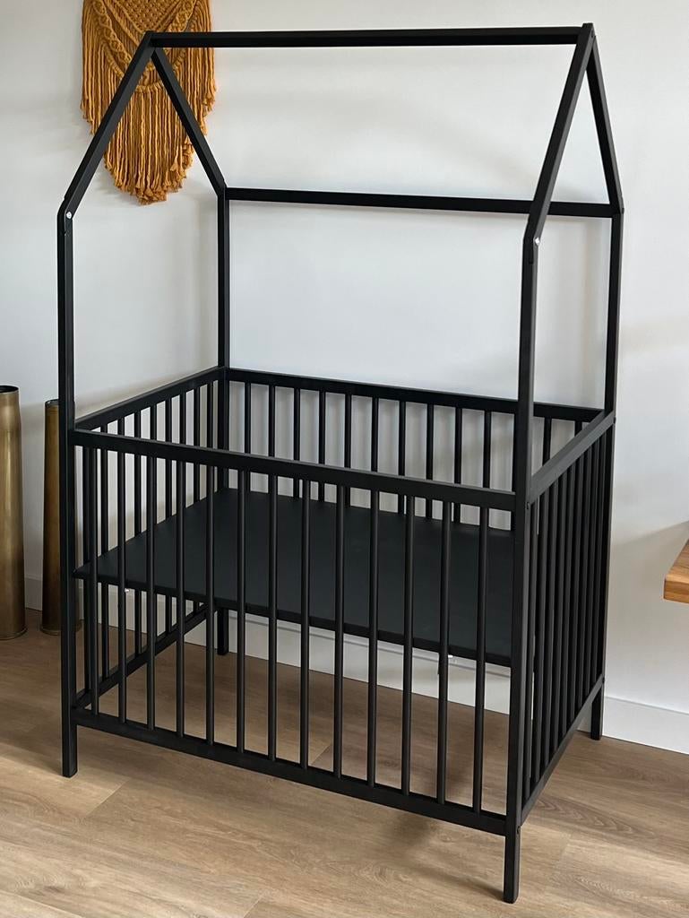 Box huisje van Prénatal incl matras, Ophalen, Zo goed als nieuw, Rechthoekig, In hoogte verstelbaar