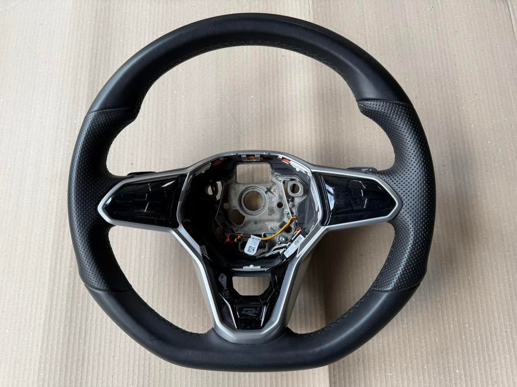 Leren stuur R-line Vw Tiguan incl flippers., Ophalen of Verzenden, Gebruikt, Volkswagen