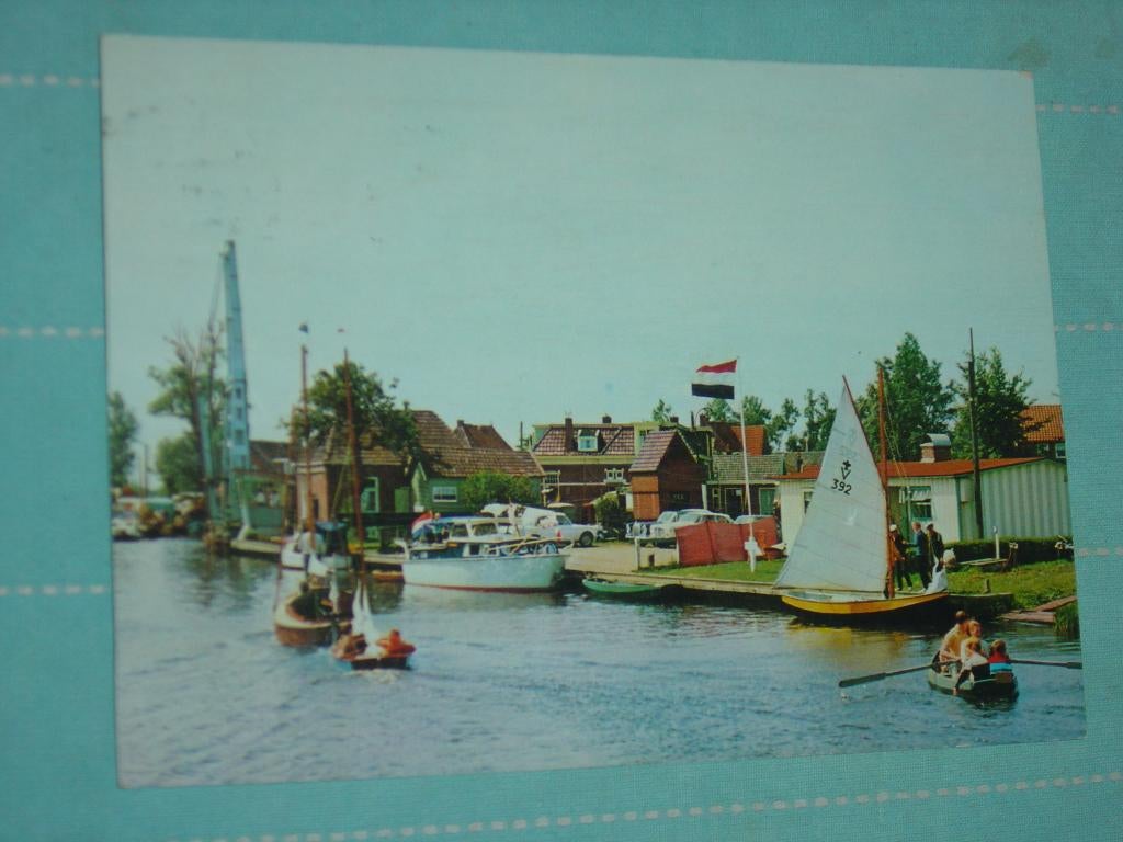 20) Kleuren ansichtkaart Terhorne, Verzamelen, Ophalen of Verzenden, 1960 tot 1980, Gelopen, Friesland