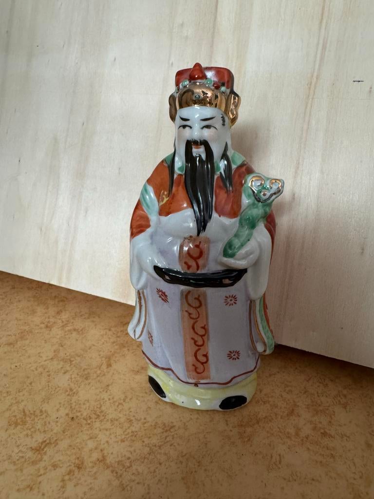 Set van 2 Chinese wijzen/geluksbeeldjes, Ophalen