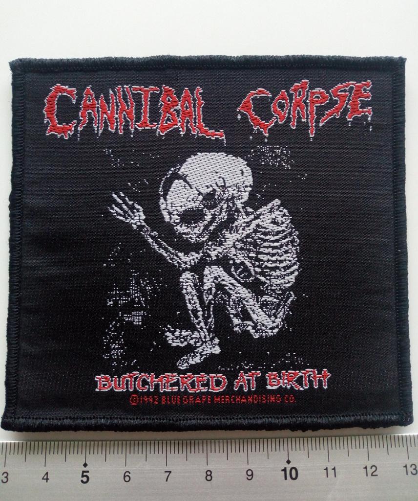 Cannibal Corpse vrij  zeldzame vintage 1992 patch c18 metal, Verzenden, Nieuw, Kleding
