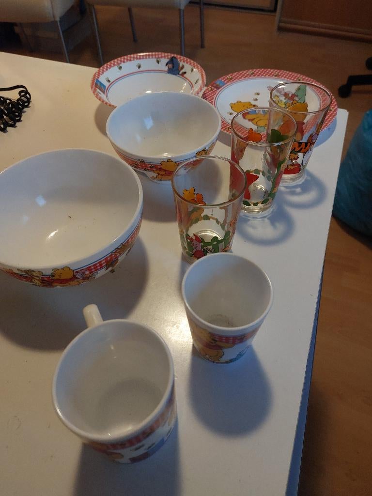 Winnie de Poeh, Verzamelen, Ophalen, Winnie de Poeh of vrienden, Gebruikt, Servies