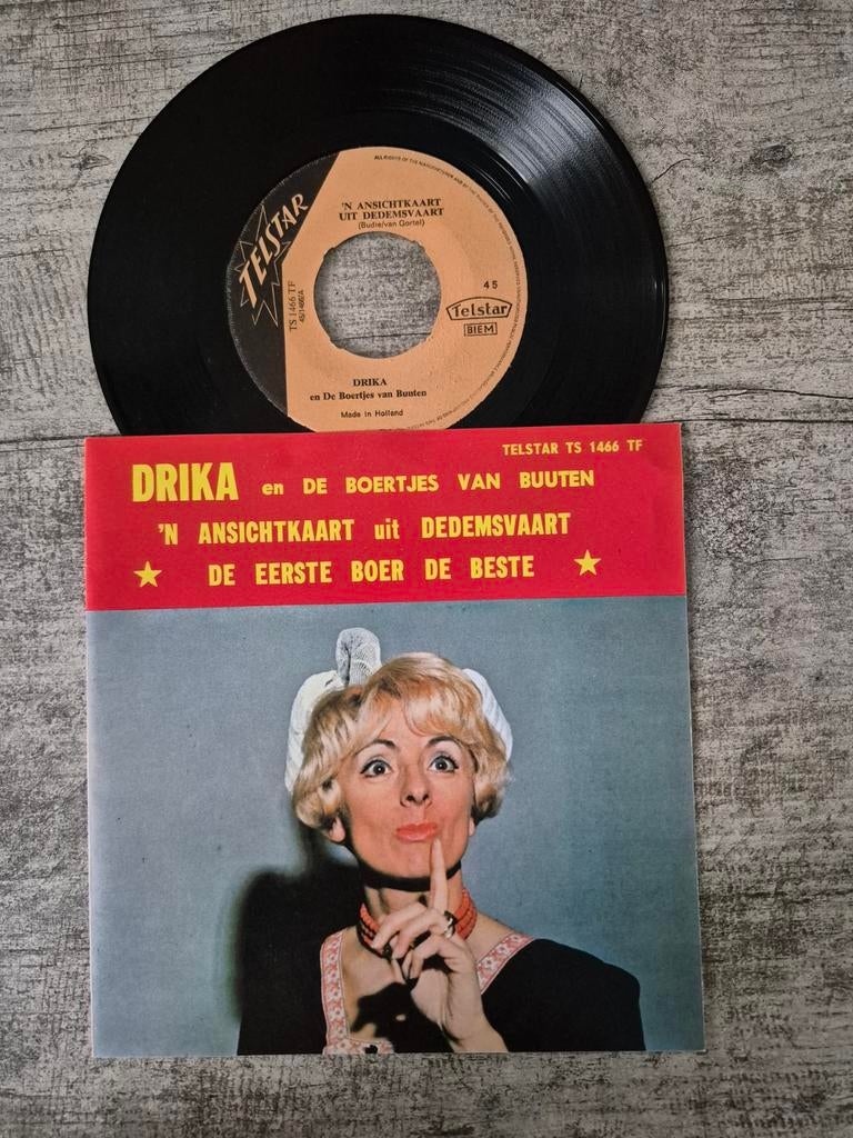 Drika en de boertjes van buiten-n ansichtkaart uit dedemsvaa, Ophalen of Verzenden, Zo goed als nieuw, Overige formaten, Levenslied of Smartlap