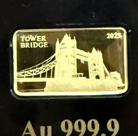1/100oz 999 goud Landmarks of the World / Tower Bridge, Ophalen of Verzenden, Goud