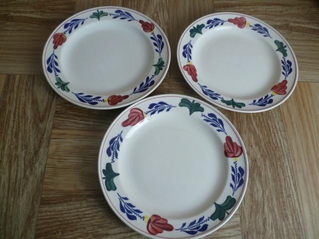 Boerenbont 3 stuks ontbijtborden Boch Boerenbond, Huis en Inrichting, Keuken | Servies, Ophalen of Verzenden, Zo goed als nieuw