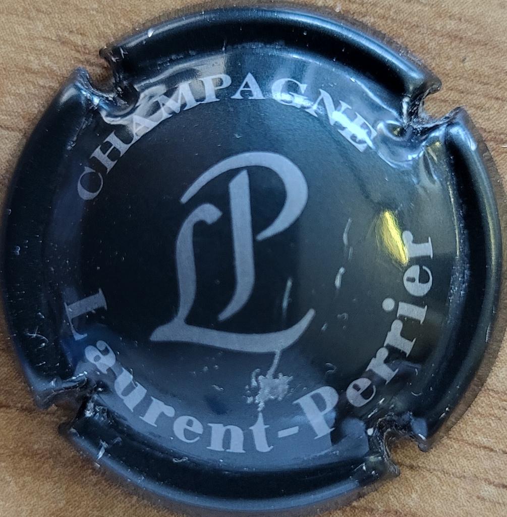 Champagnecapsule LAURENT-PERRIER antraciet & grijs nr. 52, Ophalen of Verzenden, Gebruikt, Frankrijk, Champagne