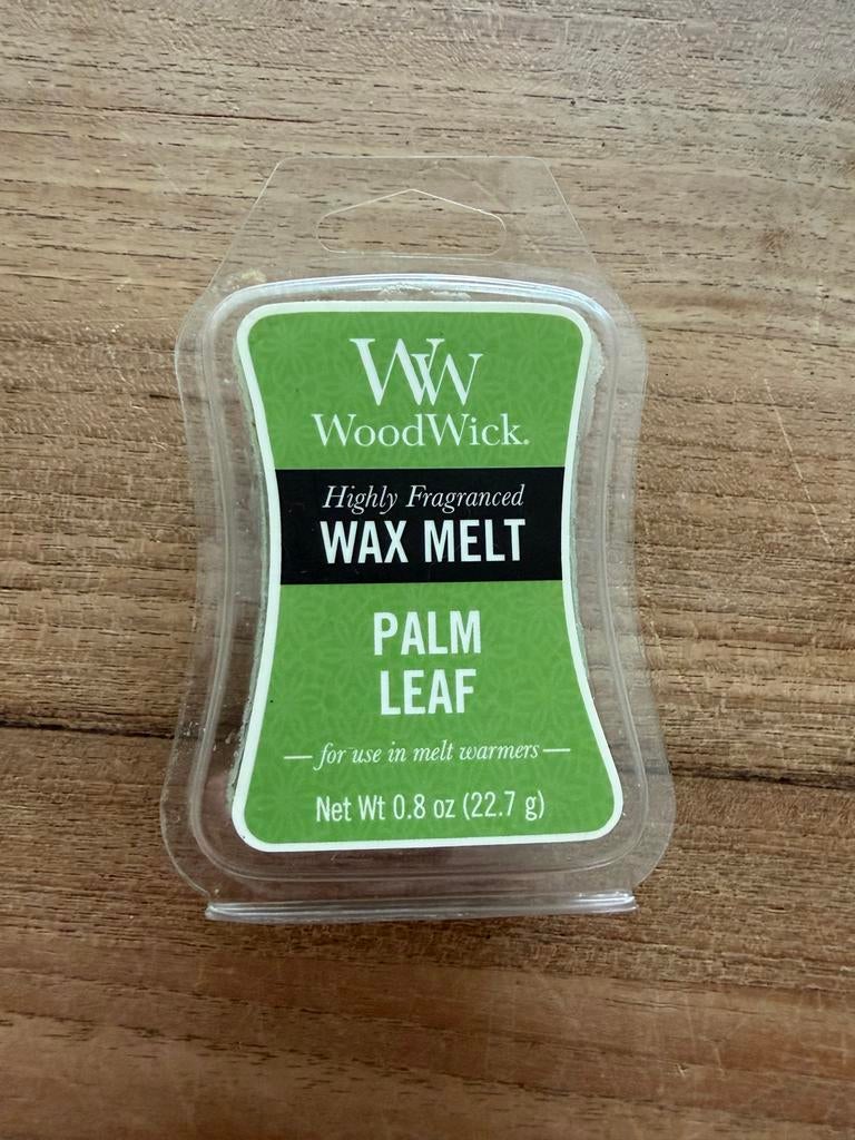 WoodWick Palm Leaf Wax Melt - Nieuw, Huis en Inrichting, Woonaccessoires | Kandelaars en Kaarsen, Overige materialen, Nieuw, Ophalen of Verzenden