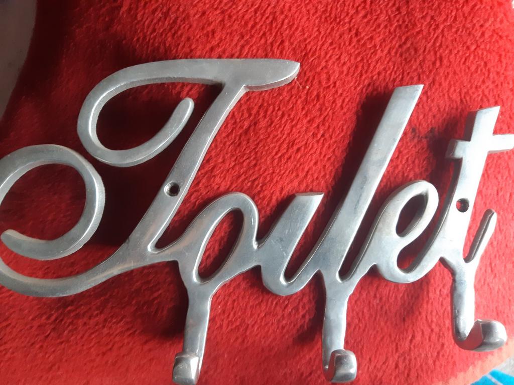 AANGEBODEN EEN ALUMINIUM TOILET EMBLEEM 19.95 EURO, Ophalen of Verzenden, Nieuw, Staal