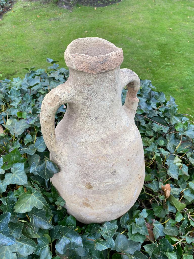 Brocante kruik ( Amfoor) van Terracotta, Tuin en Terras, Ophalen, Gebruikt