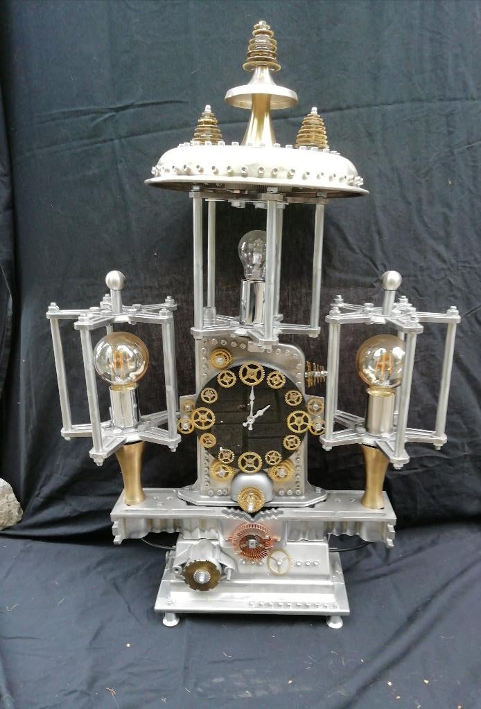 Te koop waanzinnige industrieele steampunk lampen, Ophalen of Verzenden, Nieuw, Steampunk, 50 tot 75 cm