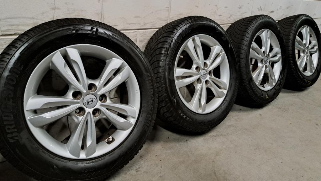 LM velgen Hyundai ix35 Tucson Compass Sportage 225/60/17, Auto-onderdelen, Banden en Velgen, Gebruikt, Banden en Velgen, 17 inch