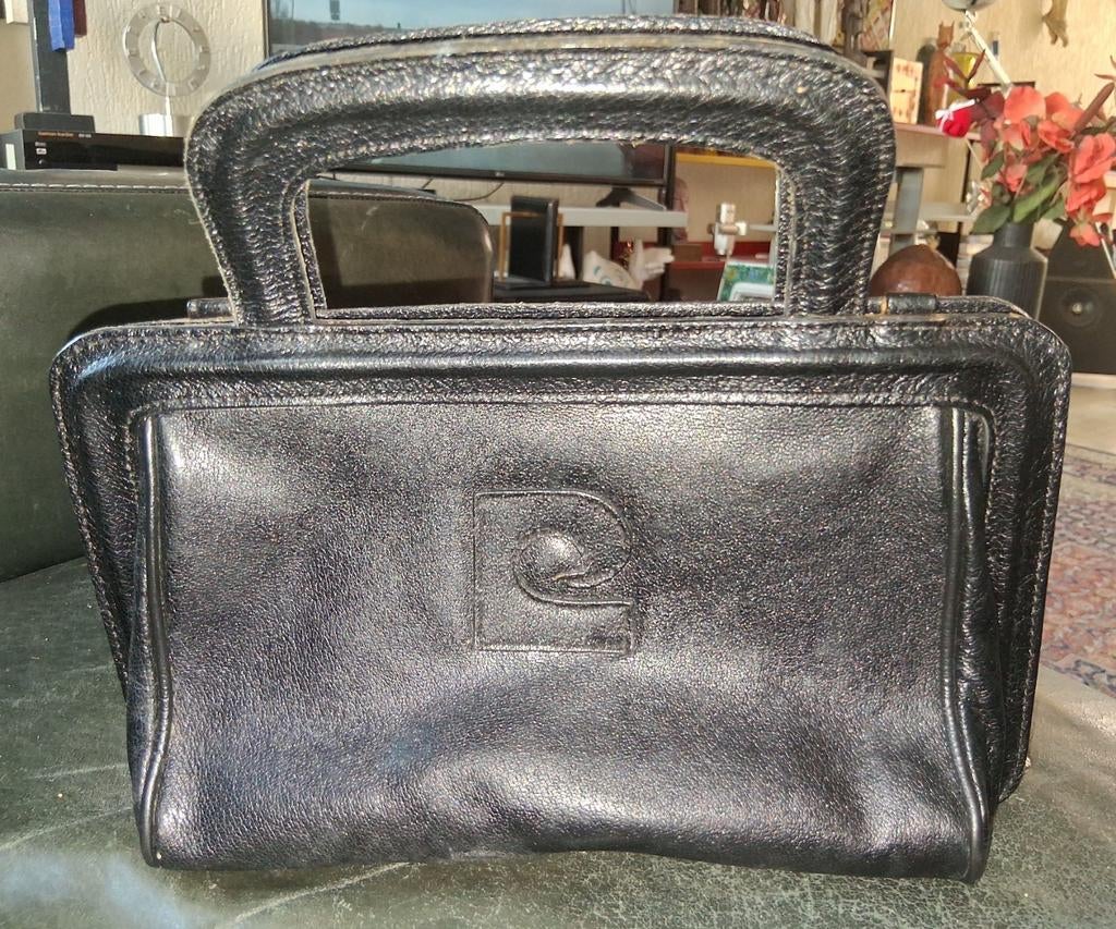 Vintage haute couture handtas van pierre cardin paris, Ophalen of Verzenden, 17 inch of meer