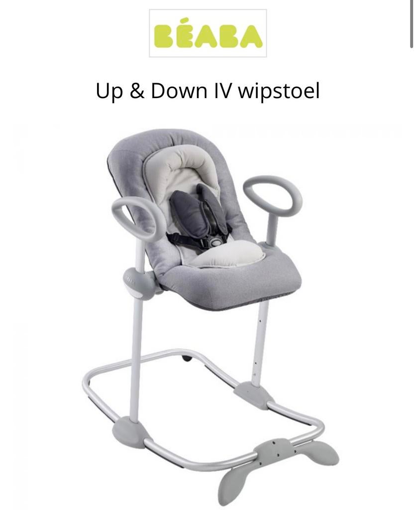 Beaba Up & Down IV Wipstoel - Zo goed als nieuw!, Kinderen en Baby's, Wipstoeltjes, Ophalen, Wipstoel, Chicco, Met gordel(s) of riempje(s)
