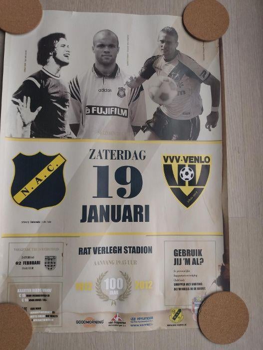 Oude wedstrijdposter NAC - VVV Venlo 2012-2013, Ophalen of Verzenden, Zo goed als nieuw, NAC Breda, Poster, Plaatje of Sticker