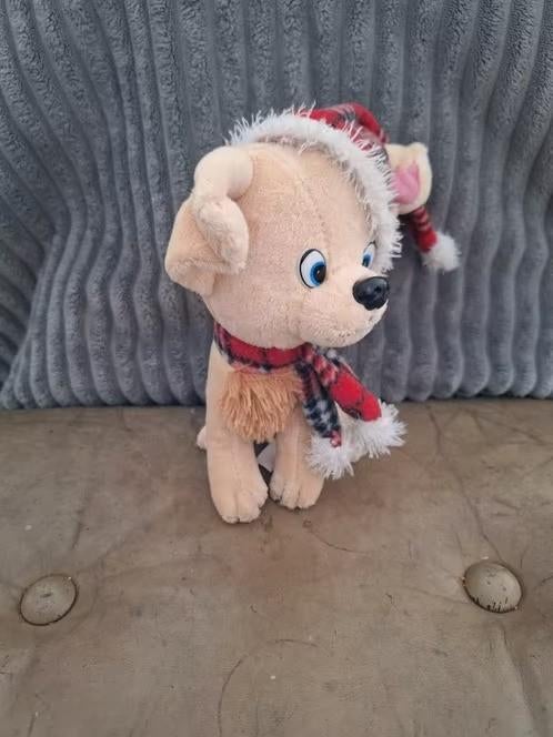 Hond knuffel met sjaal en muts hh, Lucky toys, Onbekend, Zo goed als nieuw, Onbekend