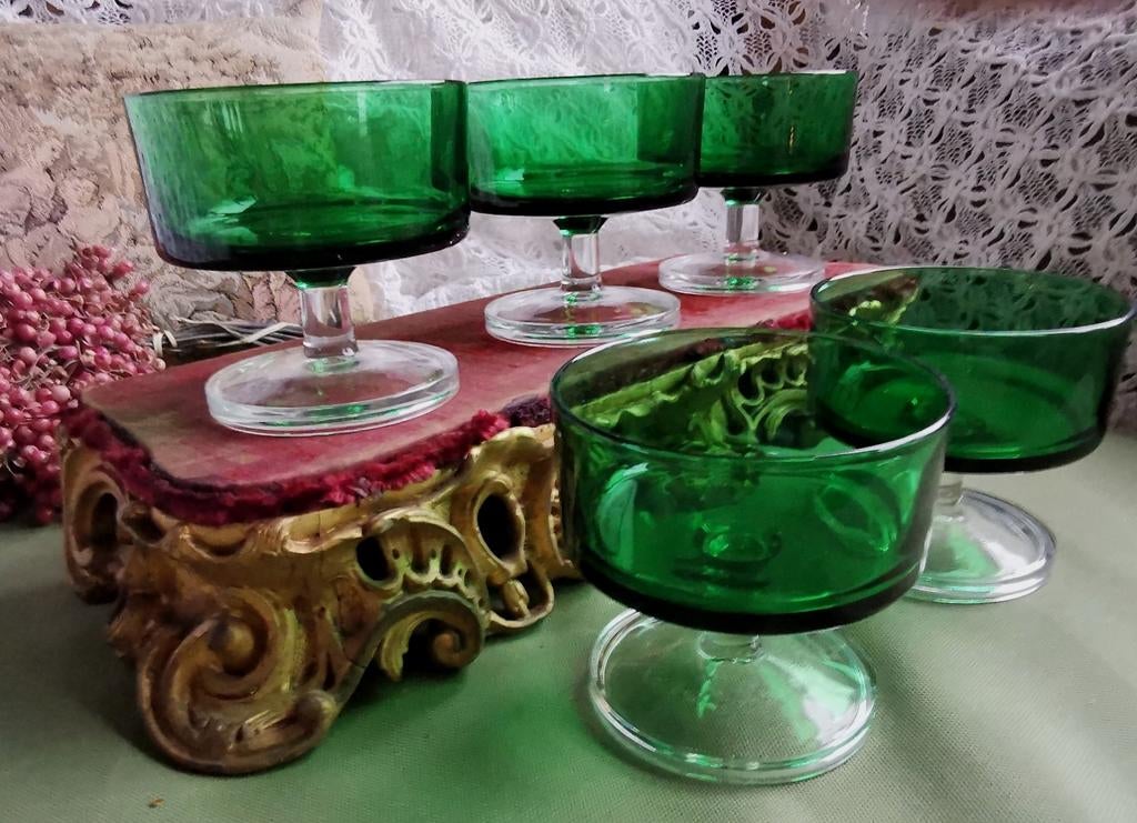 Luminarc champagneglazen 5x bekende groen izgst Miekje, ., Overige typen, Ophalen of Verzenden, Zo goed als nieuw