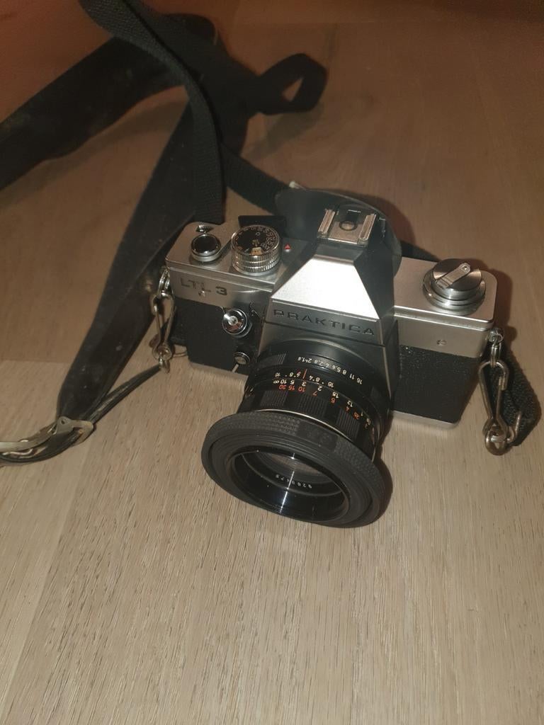 Praktica TL3 met lenzen in koffer, Audio, Tv en Foto, Fotocamera's Analoog, Ophalen of Verzenden, Gebruikt, Spiegelreflex, Overige Merken