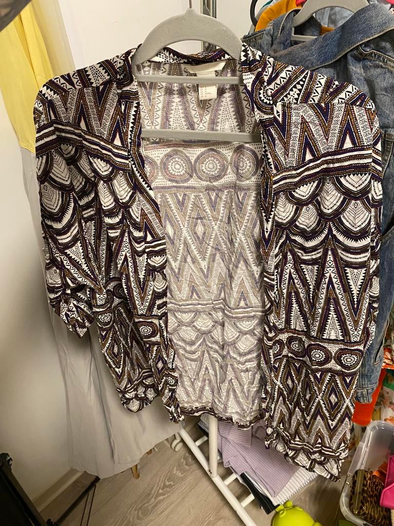 Mooie H&M Kimono - Maat M, Maat 38/40 (M), Overige kleuren, Ophalen of Verzenden, Zo goed als nieuw