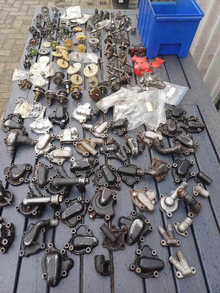 oldtimer crossmotor partij nieuw en gebruikt onderdelen, Motoren, Ophalen, Nieuw