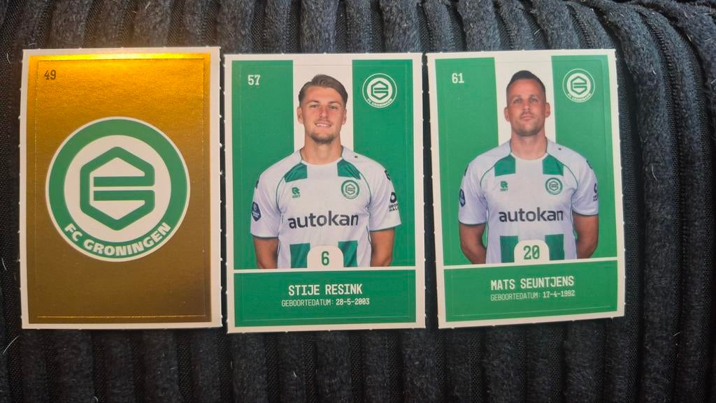 Voetbal plaatjes Plus FC Groningen, Plus, Verzenden