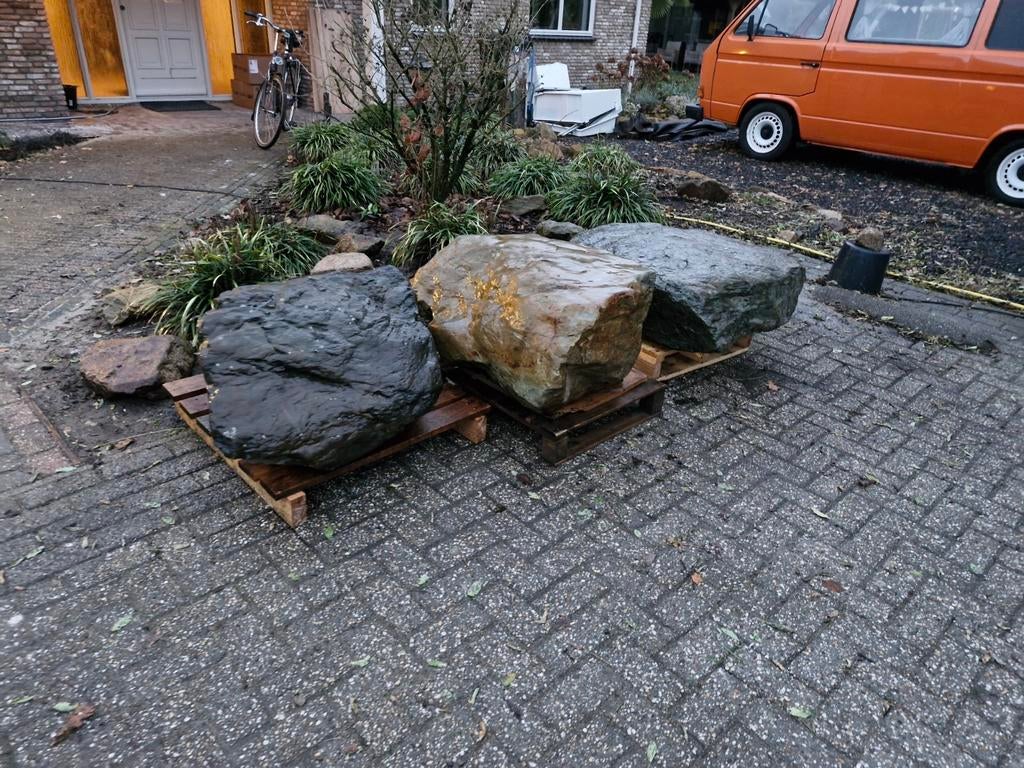 3 Grote mooie zware zwerfkei keien zwerf natuur steen stenen, Tuin en Terras, Grind, Keien en Split, Ophalen