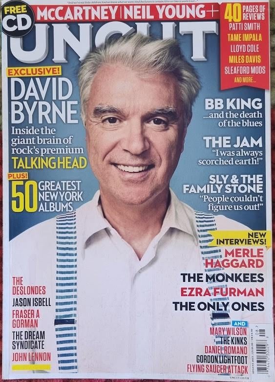 UNCUT 08-2015 Byrne Heggard BB King Only Ones Monkees Sly Fa, Boeken, Ophalen of Verzenden, Zo goed als nieuw, Muziek, Film of Tv