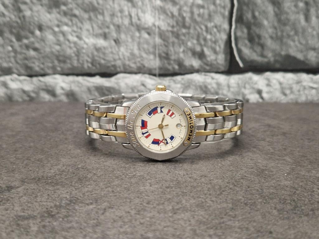 Corum Memotime Save the Sea, 34mm quartz. Watch only., Overige merken, Staal, Gebruikt, Staal