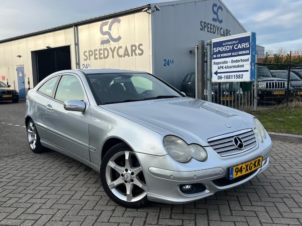 Mercedes-Benz C-Klasse 1.8 C180 Kompr Sportcoupe Automaat, Zwart, 4 stoelen, 1796 cc, Origineel Nederlands