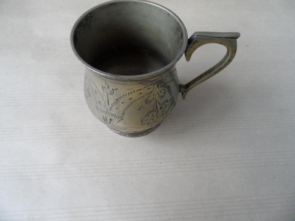messing beker, Antiek en Kunst, Ophalen of Verzenden, Brons