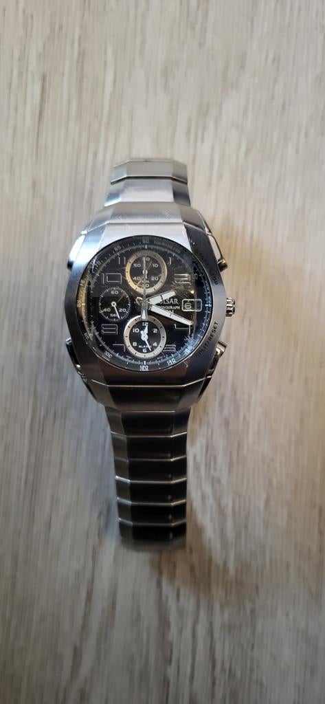 Pulsar Heren Polshorloge Chronograaf - Staal, Staal, Gebruikt, Staal, Polshorloge